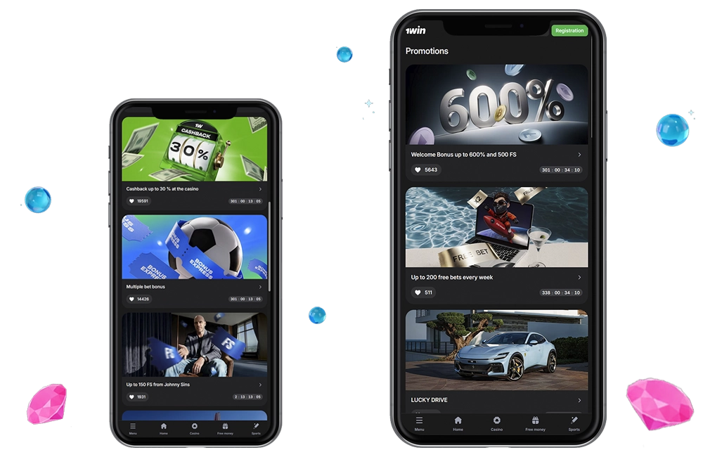 Bonuses and Promotions in 1win app